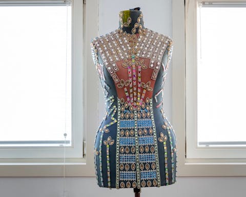 A bejewelled mannequin