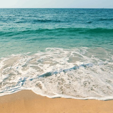 Spend the day at the beach – the sea is just a short drive away