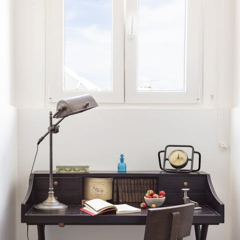 Get down to some work at this charming desk hatch
