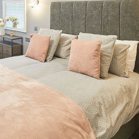 Get a good night's rest courtesy of the plush beds