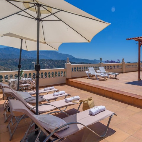 Sit back on the sun loungers and soak up the rays, sangria in–hand