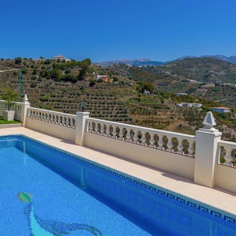 Plunge into the depths of the azure pool and enjoy an instant cool–down from the sun