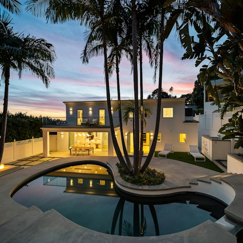 Take a midnight dip in the private pool or hot tub