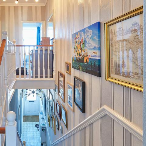 Appreciate the home's quirky decor