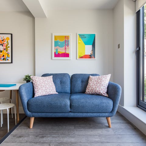 Unique Design posters in the living room