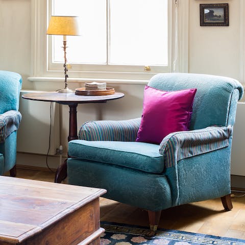 The traditional armchairs