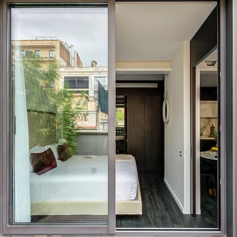 The panoramic windows