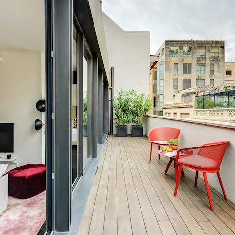 The big and bright balcony