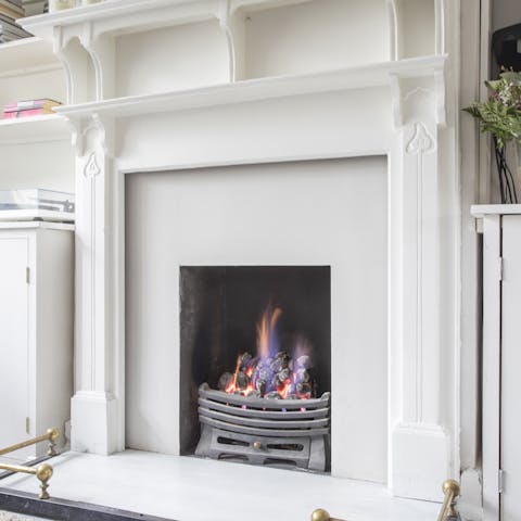 Get cosy by the fireplace after a day of sightseeing