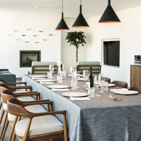 Savour delicious Portuguese meals around the dining table