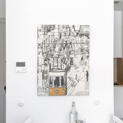 This Lisbon-themed art print