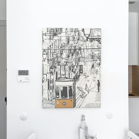 This Lisbon-themed art print