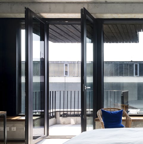 A private balcony