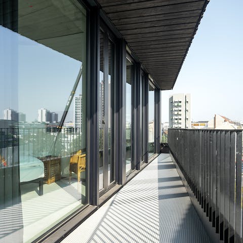 The balcony for a breath of fresh air