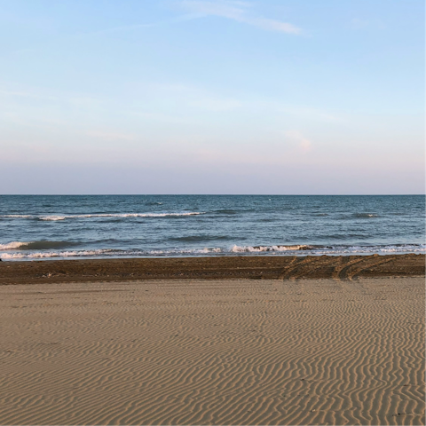 Dip your toes in the water at Balestrate Lido, a ten-minute walk away