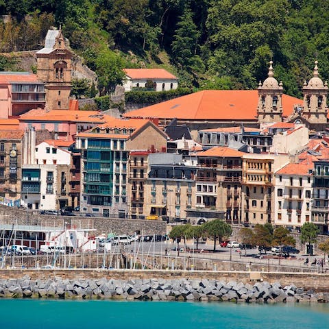 Wander the charming harbour area