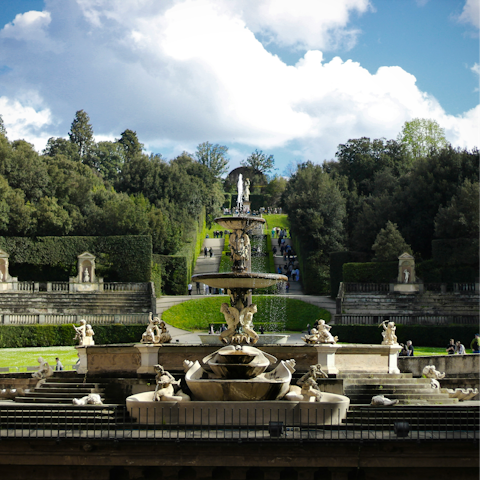 Stay a short walk from the picturesque Boboli Gardens
