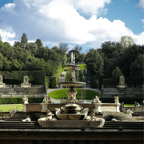 Stay a short walk from the picturesque Boboli Gardens