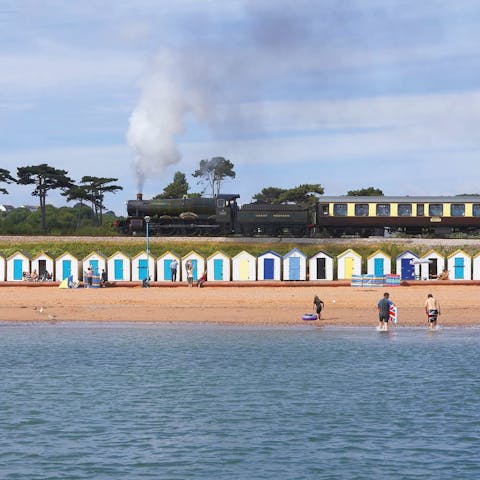 Grab a dose of seaside nostalgia down at Broadsand Beach (just six minutes away on foot)