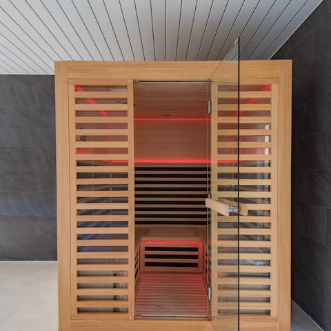 Feel anew in the Swedish sauna