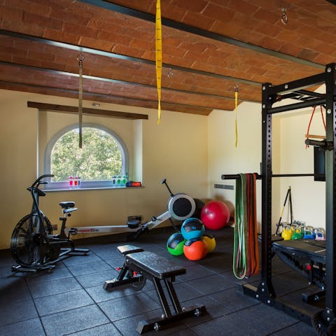 Get energised with a workout in the gym