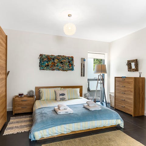 Look forward to getting some rest in the generous master bedroom