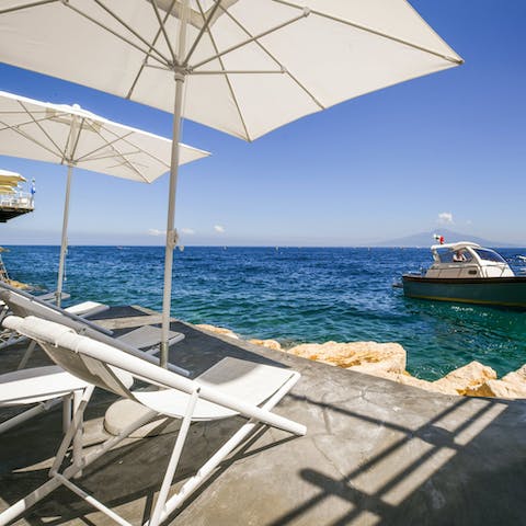Soak up the sun then slip into the sea for a swim