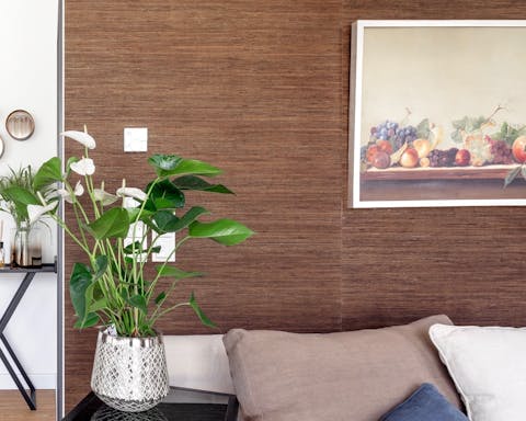 The decorative wallpaper