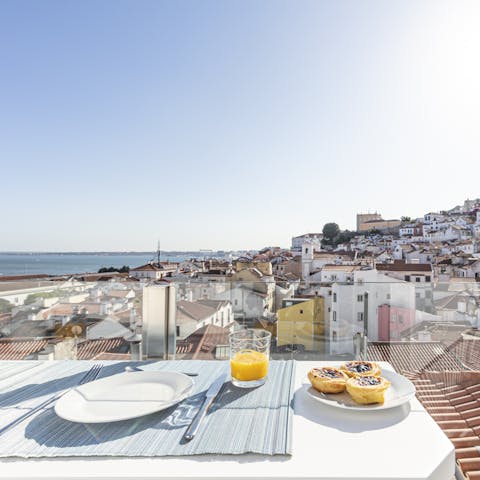 A terrace with a view