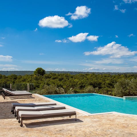 Take a dip in one of two saltwater pools