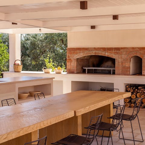 Cook up a storm in the outdoor kitchen