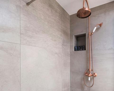 All of the rose gold accents