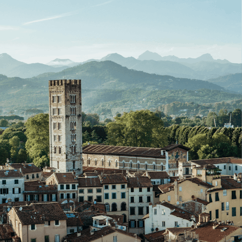 Take a day trip to Lucca, about 16 km away