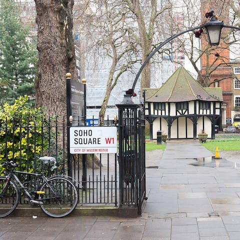 vibrant soho location