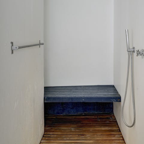 The shower fit for a spa