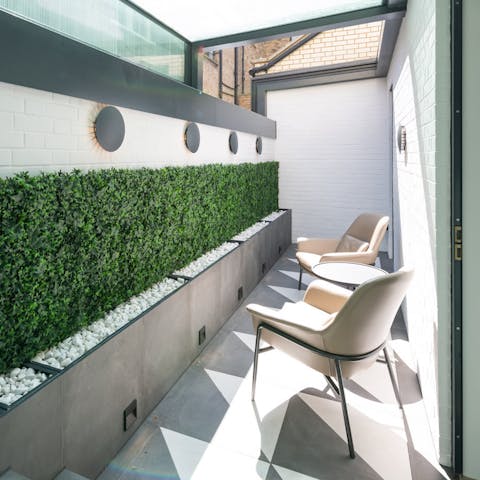 small & private outdoor space