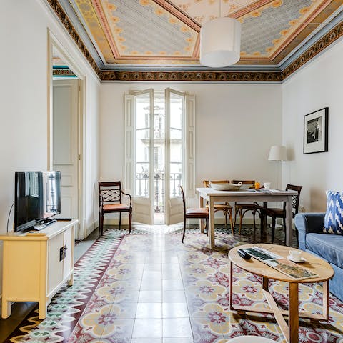 The ceilings and the floors