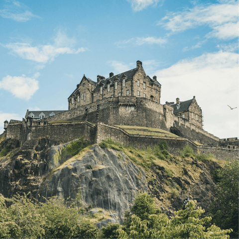 Begin your Edinburgh adventure with a stroll to the Castle