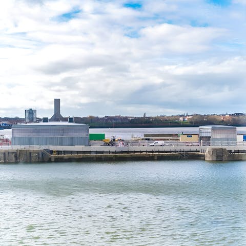 Enjoy serene views across the River Mersey