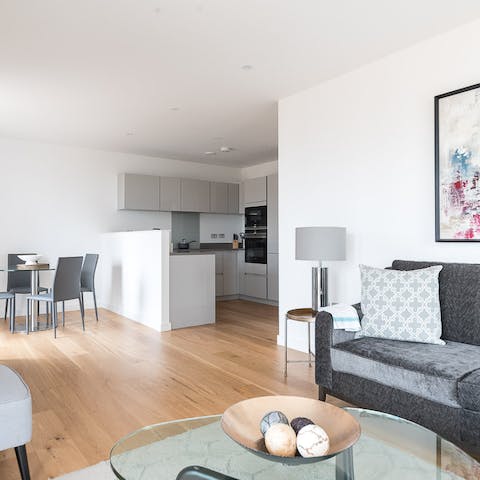 open-plan living space