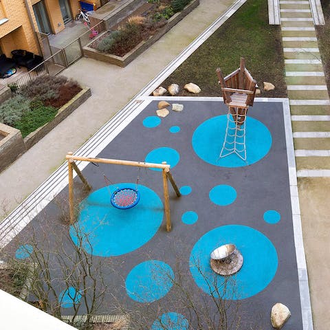 the on-site children's playground