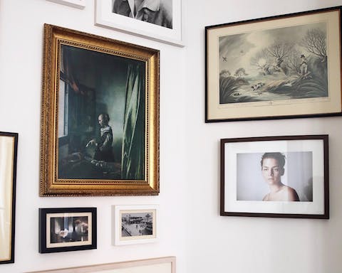 The host's love of art