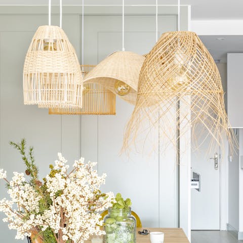 The wicker lightshades