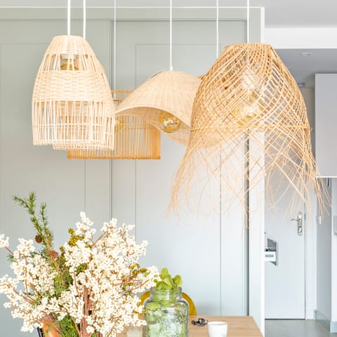 The wicker lightshades