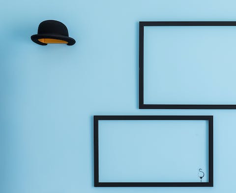 Starkly minimalist decorations