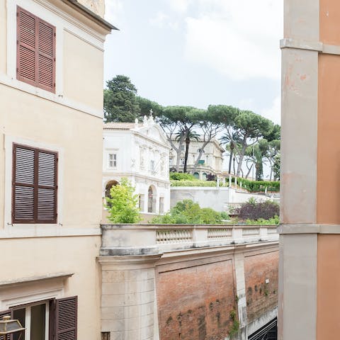 Views onto the park