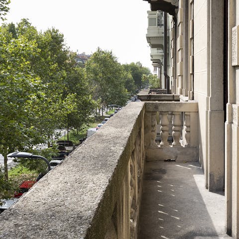 Fresh air on the balcony