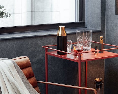 A cheeky bar cart