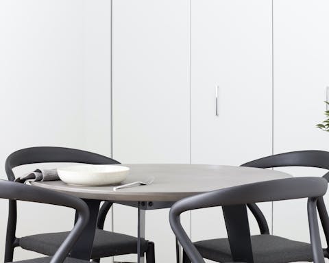 A modern dining area