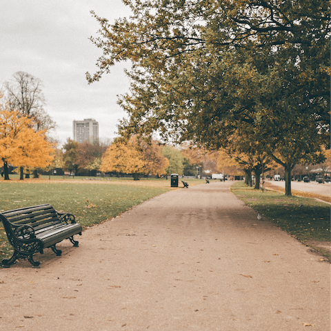 Have a stroll around nearby Hyde Park